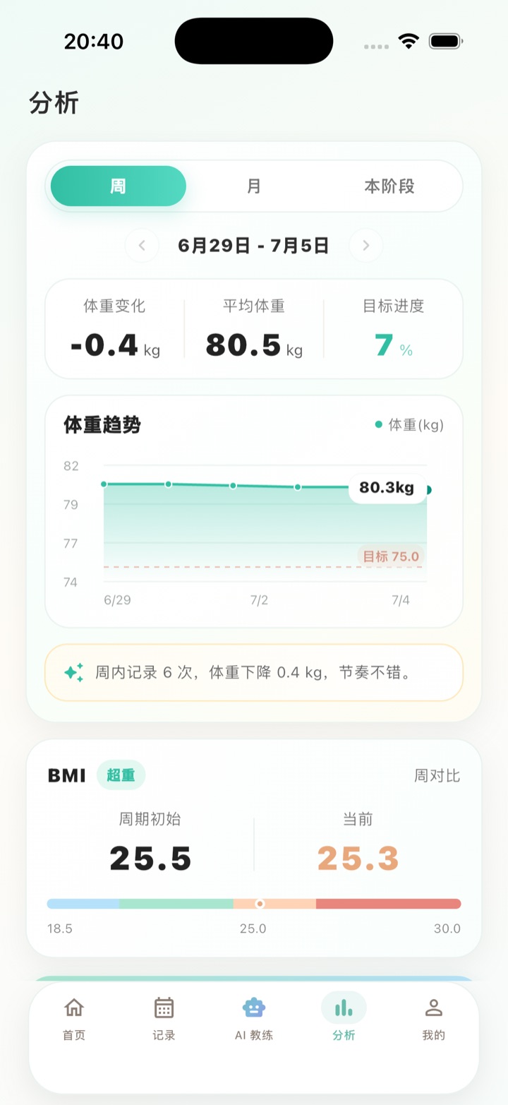 轻快分析页截图